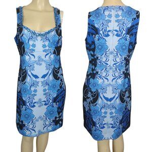 Boston‎ Proper Dress Sleeveless Embellished Floral Sheath Summer Size 12